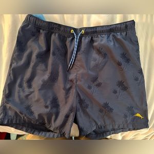 Navy blue swim trunks
